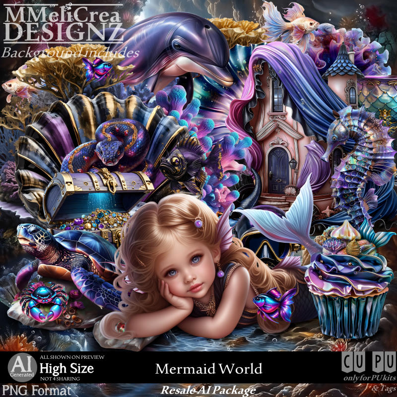 AI - RPACK - Mermaid World (CU4PU/PNG) - Click Image to Close